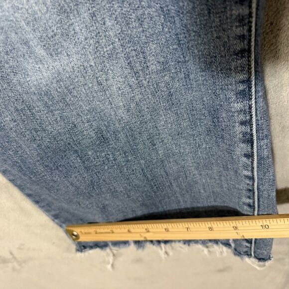 Judy Blue Jeans 24W Plus Wide Leg Stretch Blue Light Wash Denim Distressed - Picture 7 of 9